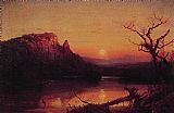 Jasper Francis Cropsey Sunset,Eagle Cliff,New Hampshire painting